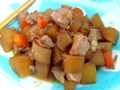 電気圧力鍋で簡単♪大根鶏肉の煮物